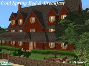 Sims 2 — Cold Spring Bed & Breakfast by Wolfsim68 — This delightful haven away from the bustling crowds, makes a