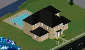 Sims 1 — Regency Mansion by kiraos — - Bedrooms: 3/4 - Bathrooms: 3 - Floors: 2 - Unfurnished This well-polished regency