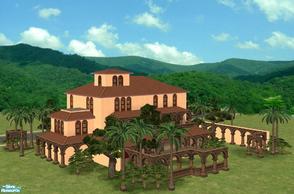 Sims 2 — JPislandvilla1 by juttaponath — Rustic spanish Villa for hot destinations. only maxis objects.