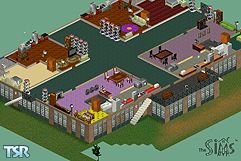 Sims 1 — The Bryna Building by oldmember_cobblerjon — What used to be home to a suburban law firm was purchased by the