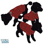 Sims 1 — Punk Poodle by DOT — A Punk Poodle in red plaid with a safety pin on a side pocket, and chains around neck.
