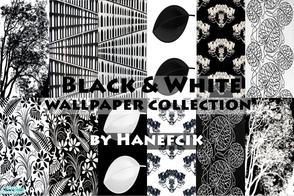 Sims 2 — Black&White Wallpaper Collection by Hanefcik — Welcome in the world of \'different colours\': are these