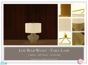 Sims 2 — Low Bulb by DOT — Low Bulb Table Lamp. Low Bulb Table Lamp plus recolors. Sims 2 by DOT of The Sims Resource.