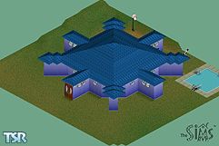 Sims 1 — Wheel of Fortune by oldmember_cobblerjon — Just the house for a couple you've created who don't like each other