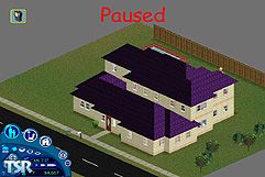 Sims 1 — The Corner House by baratron — Bored of square houses? Then this home is perfect for you! A house for a