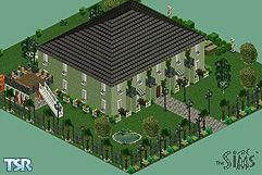 Sims 1 — Madeline: The Clavel Schoolhouse by stephanie_b. — Paris, France. This simple dwelling is a Sim version of the