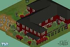 Sims 1 — Minar Mini Castle by Storm — Former home of the Minar family. The house is said to be haunted by the visitors