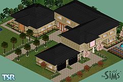 Sims 1 — Creekside Manor by Girlymac — A house designed with the elegant sim in mind. 3 large bedrooms (one decorated for