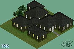 Sims 1 — Hill House by Storm — This house is perfect for a small family. It has 2 bathrooms, 3 bedrooms and a small