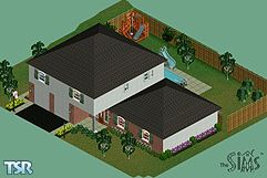 Sims 1 — Dartmouth Lane by whundt — It may not be the most glamorous house by Sims-standards; but don't knock it, it's