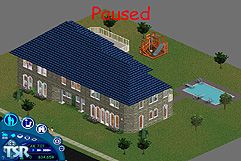 Sims 1 — The Goth Family Mansion by baratron — This quiet castle is perfect for a large family! It has three bedrooms and