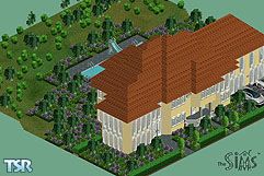 Sims 1 — Golden Heights Manor by Fox — Hi, it's me Fox. This is my first house in a long time because I just became a