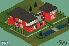 Sims 1 — **Red with Style by phillyasb — This house is classified as Red with Style simply because that's what it is. The