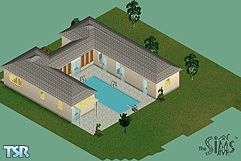 Sims 1 — Move Up House by Tarepy — When you are making more money, job going well, friends, you need to move up to a