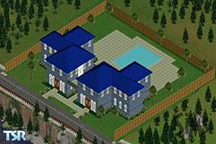 Sims 1 — The Modern Townhouse by PoOpALoOp420 — 2 Floors, 2 bedrooms, 4 bathrooms, Townhouse very roomie Great for