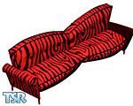 Sims 1 — Red Sofa by Natalia — Part of the Halloween Set.