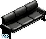 Sims 1 — Black Leather Sofa by Natalia — Part of the Halloween Set.