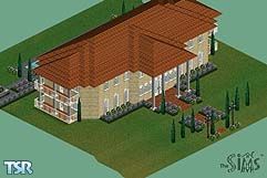 Sims 1 — Italian Estate by Fox — The Italian Estate is a beautiful Italian house. It has 4 bathrooms, 2 bedrooms, sitting