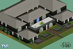 Sims 1 — Moonlight by Deadflower — A house made for royal sims, it contains 3 bathrooms, and 3 bedrooms, a party area, a
