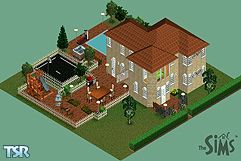 Sims 1 — Jonesy's apartment by Jonesy — This is a small house with all the things that your Sims need. Download it and