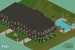Sims 1 —  Pets welcome mansion by SusiG — 3 bedrooms, 2 bathrooms, laboratory. Thinking in advance, this is a elegant