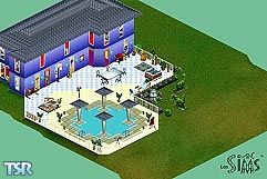 Sims 1 — BlueNote by SusiG — 3 bedrooms, 3 bathrooms, roomy backyard with pool. This house will bring color and joyful to