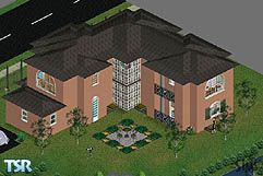 Sims 1 — Tuscan Stucco by Jochum's houses for The Sims — A great villa based at Tuscany. The house contains a pool, a