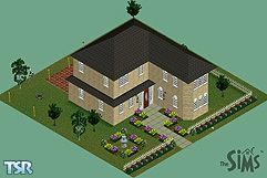 Sims 1 — Simple Elegance by Katrina Stading — This two bedroom house is perfect for the upper middle class family. The