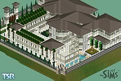 Sims 1 — Legacy by Ron Clarin — Wanted! Interior Decorators to furnish this mansion. There are 3 to 4 bedrooms, 3 baths,