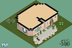 Sims 1 — The Butt House by Giulia — This "Lucky" House (Italian Humor) is very comfortable and every sim can be