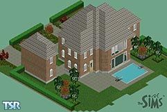 Sims 1 — Modern Lakeside Estate by kellyann — A modest yet modern 3Bedroom, 3.5 bathrooms lakeside home. Single car