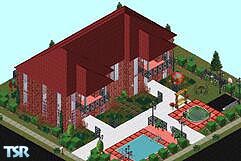 Sims 1 — Scarlett Acres by stephanie_b. — House Stats - 4 bedrooms, 2 bathrooms, kitchen/dining room, living, barbecue