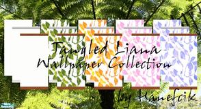 Sims 2 — Tangled Liana Wallpaper Collection by Hanefcik — Did you ever want to have a jungle in Your room? No? Then maybe