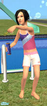 Sims 2 — Pink Nike Gear Swim Trunks for Girls by wimpy1968 — Nothing says sporty cute like a pair of great board shorts.