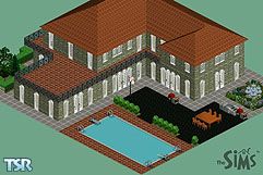 Sims 1 — Beverly Hills Home by FTR - Australia — This house in the FTR series of buildings is modelled on the typical