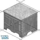 Sims 1 — Gothic Ghost Counter by oldmember_L3thtimb0 — Us at Black Ice took a model of a castle counter and made it gray