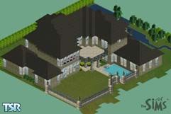 Sims 1 — Kilgore Manor by A. Kilgore — A two story home that I designed with a little help from an architectual magazine.