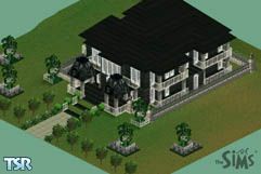 Sims 1 — The Haunted House by stephanie_b. — The Haunted House arrives just in time for Halloween! House Stats - living