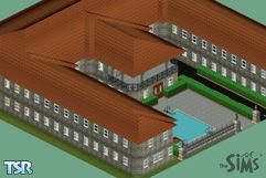 Sims 1 — New Castle by Thessa — This is a very big castle. On the ground floor is a living room, a play room, two