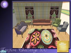 Sims 2 — D2DTC100 Living Room by D2Diamond — Adding a bit more of the fun texture challenge to your home with these
